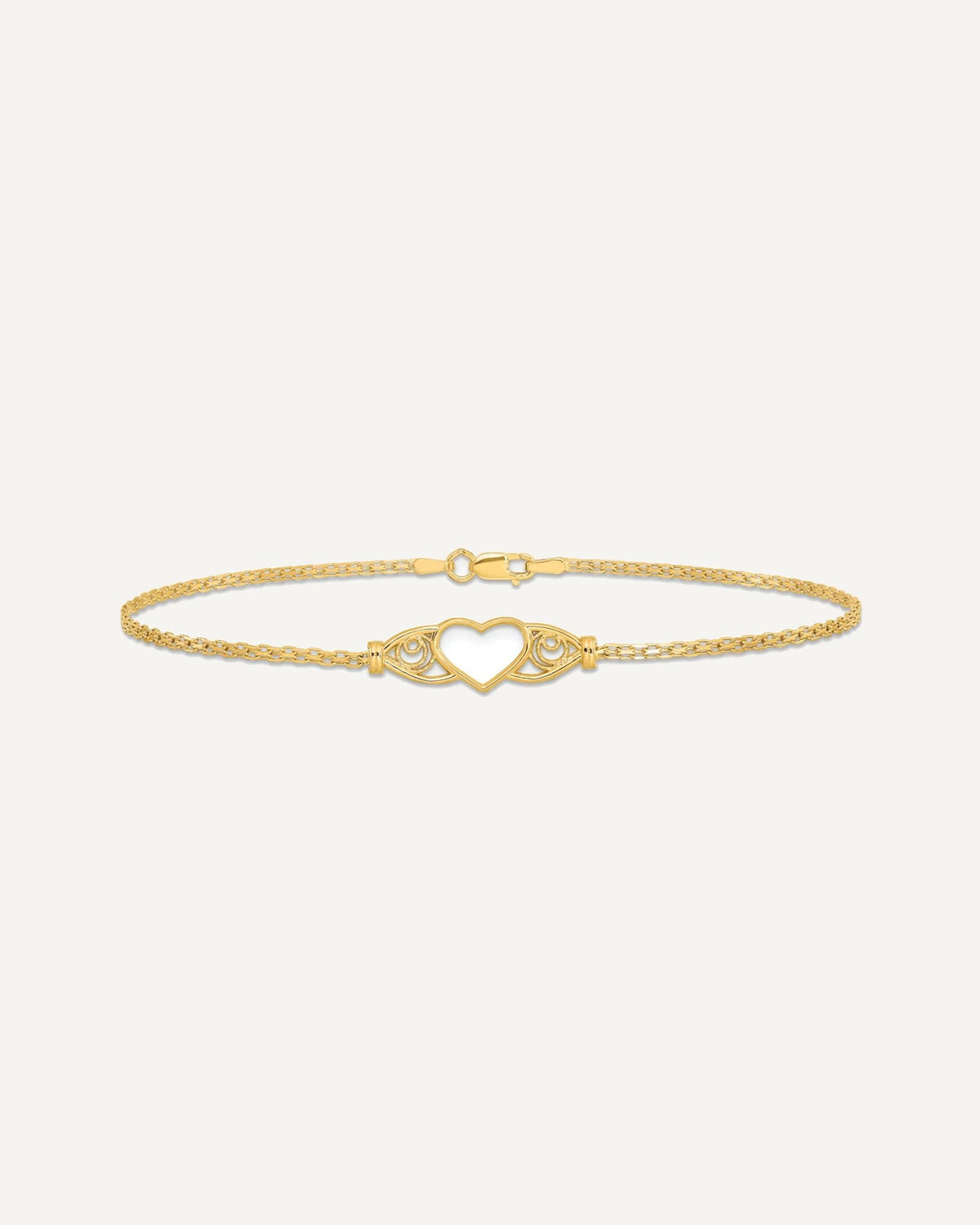 Gold Heart Anklets – View 3