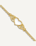 Gold Heart Anklets – View 1