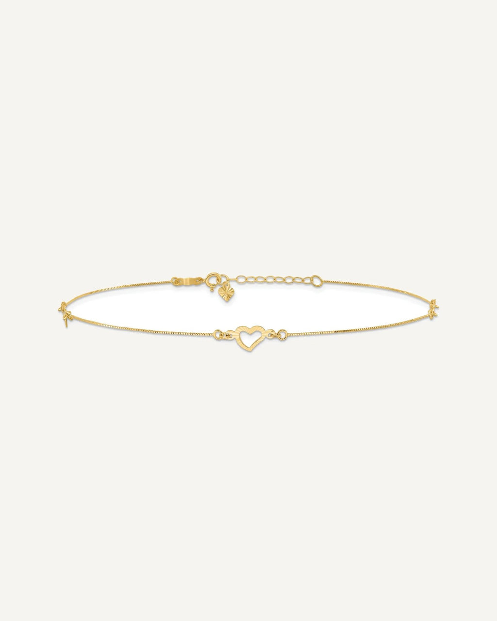 Gold Heart Anklets – View 8