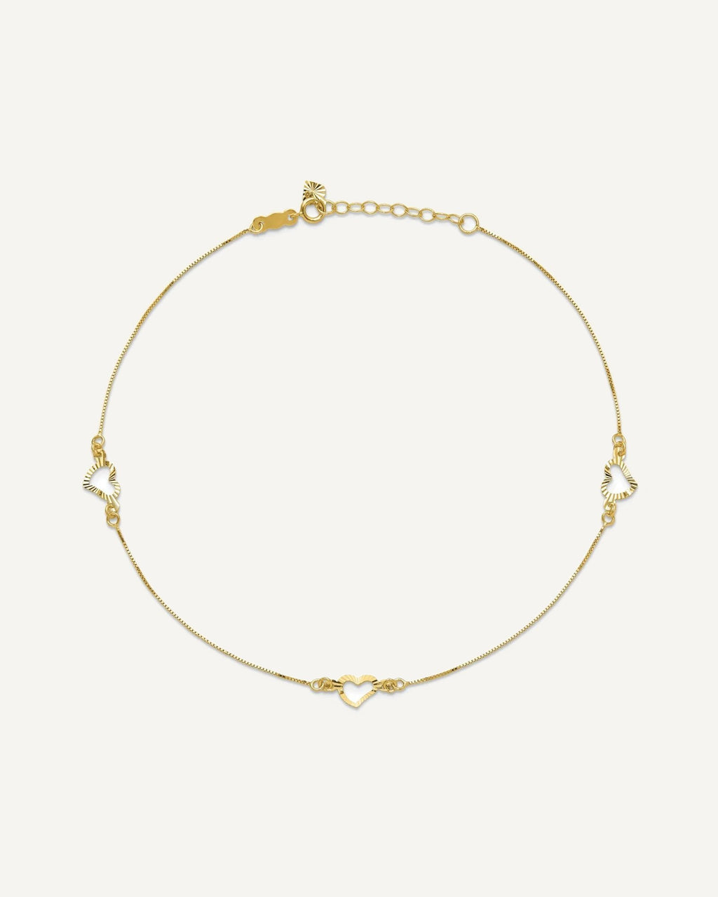 Gold Heart Anklets – View 9