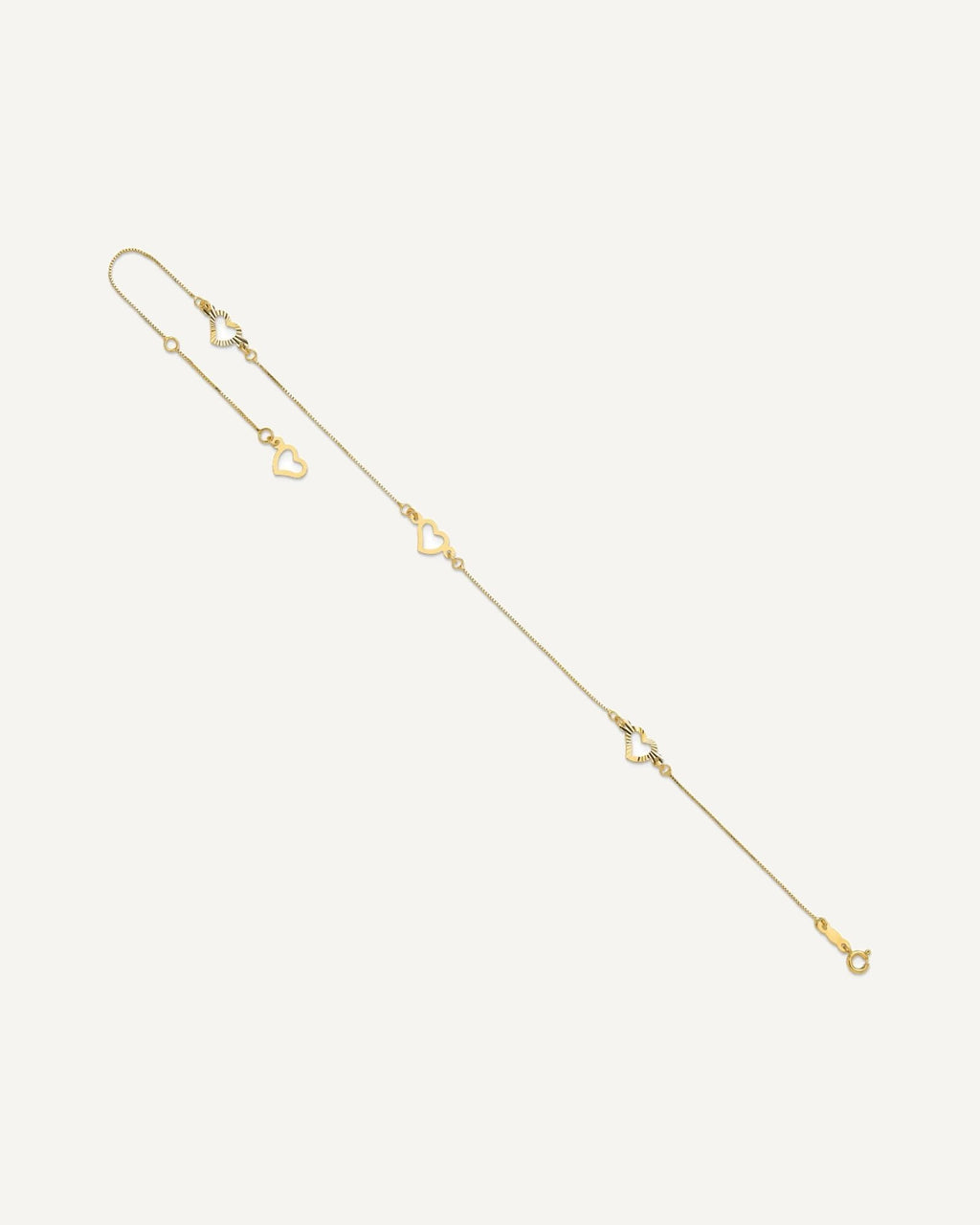 Gold Heart Anklets – View 8