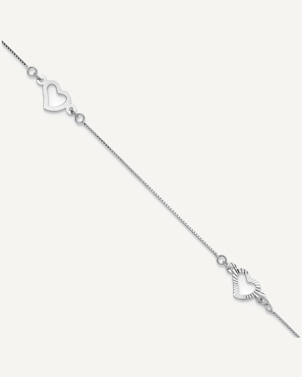 Gold Heart Anklets – View 2