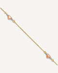 Gold Heart Anklets – View 1