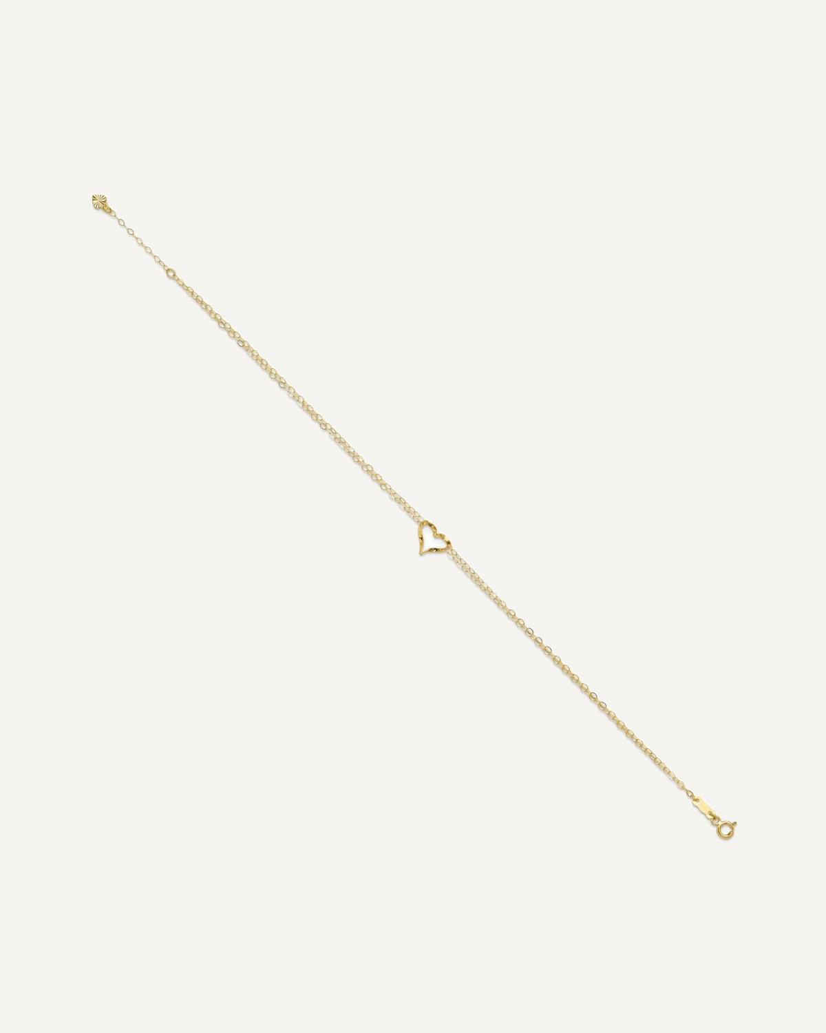 Gold Heart Anklets – View 4