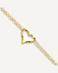 Gold Heart Anklets – View 1