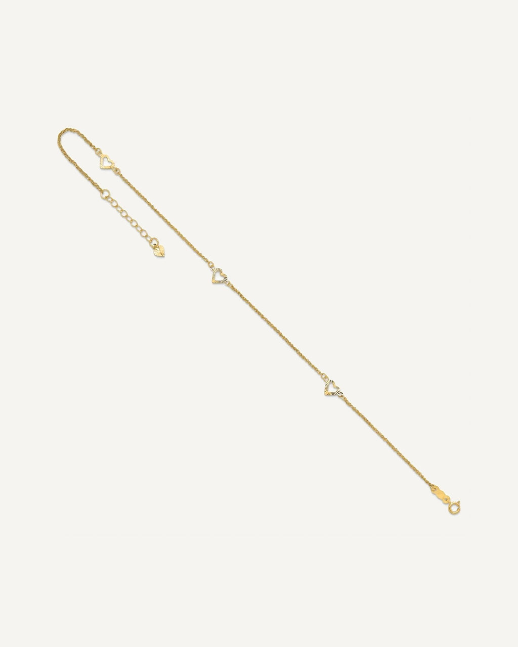Gold Heart Anklets – View 8