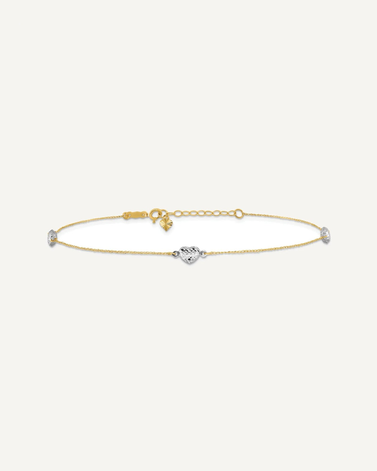 Gold Heart Anklets – View 5