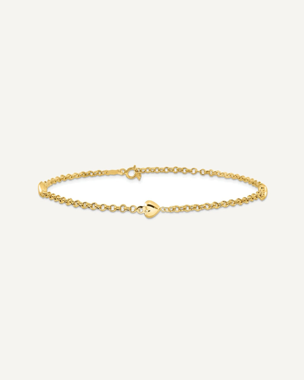 Gold Heart Anklets – View 4