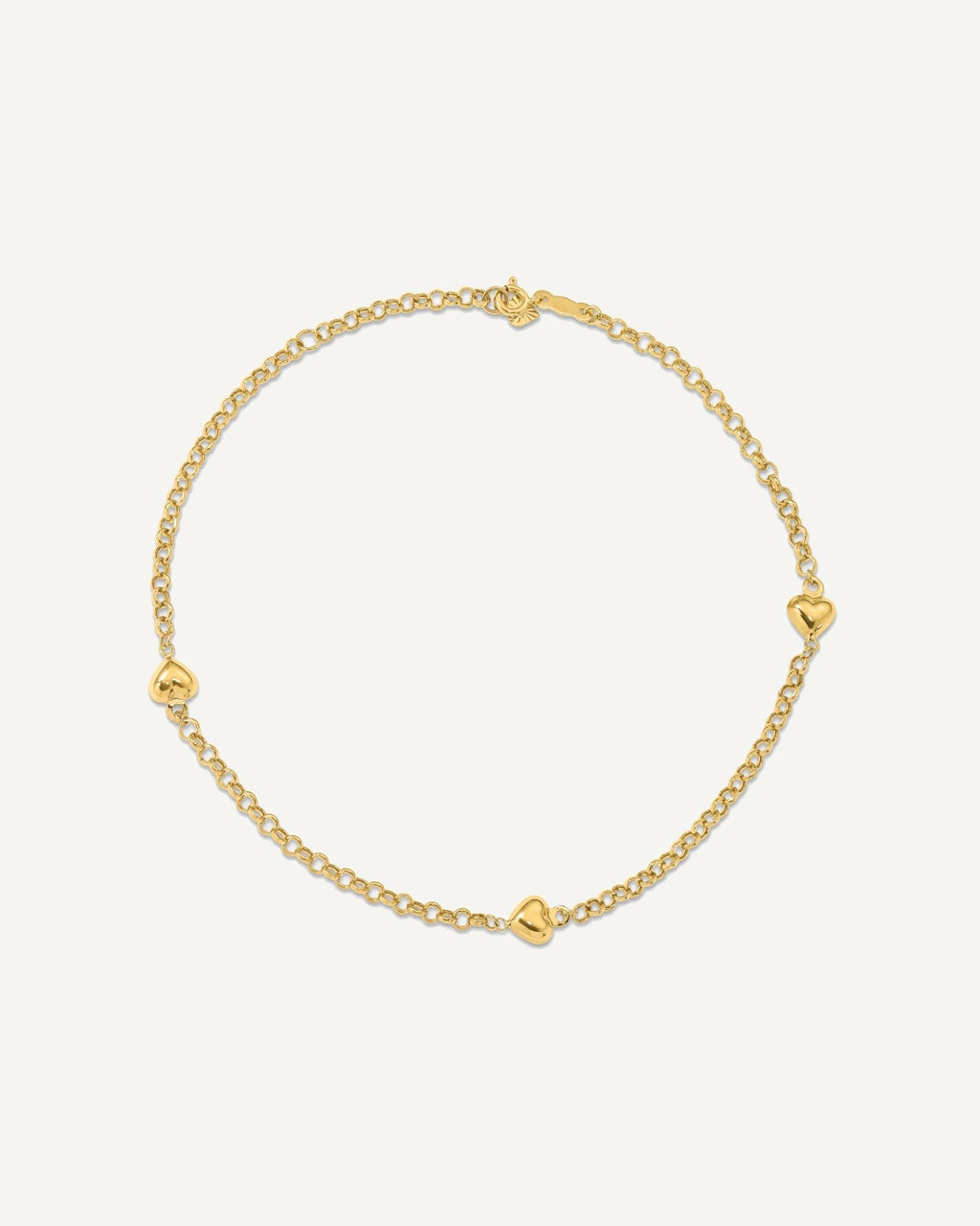 Gold Heart Anklets – View 6