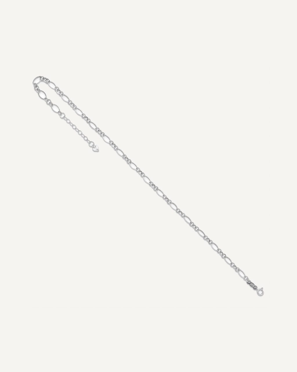 Gold Fancy Link Anklets with 1 inch extensions – View 5