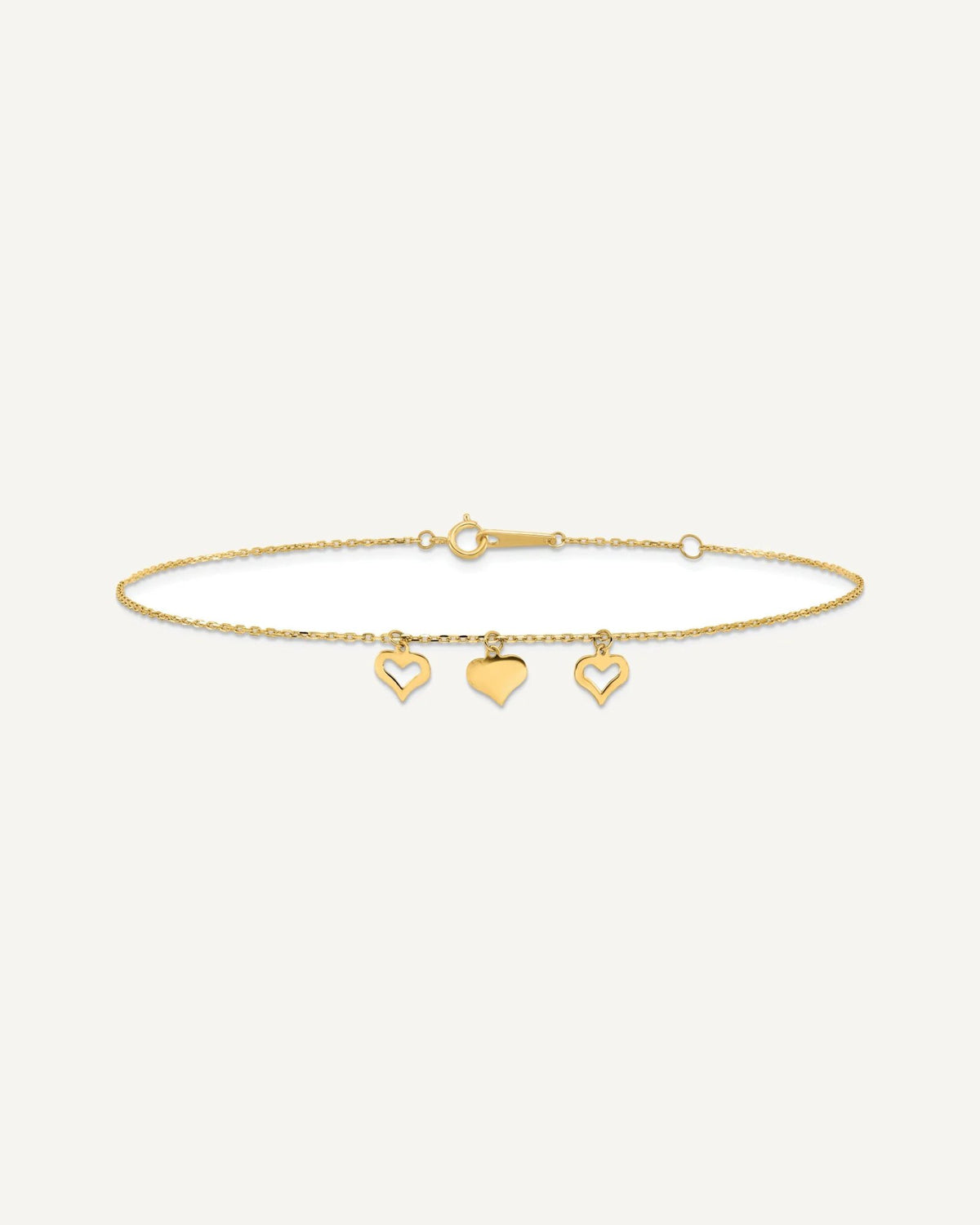 Gold Heart Anklets – View 5