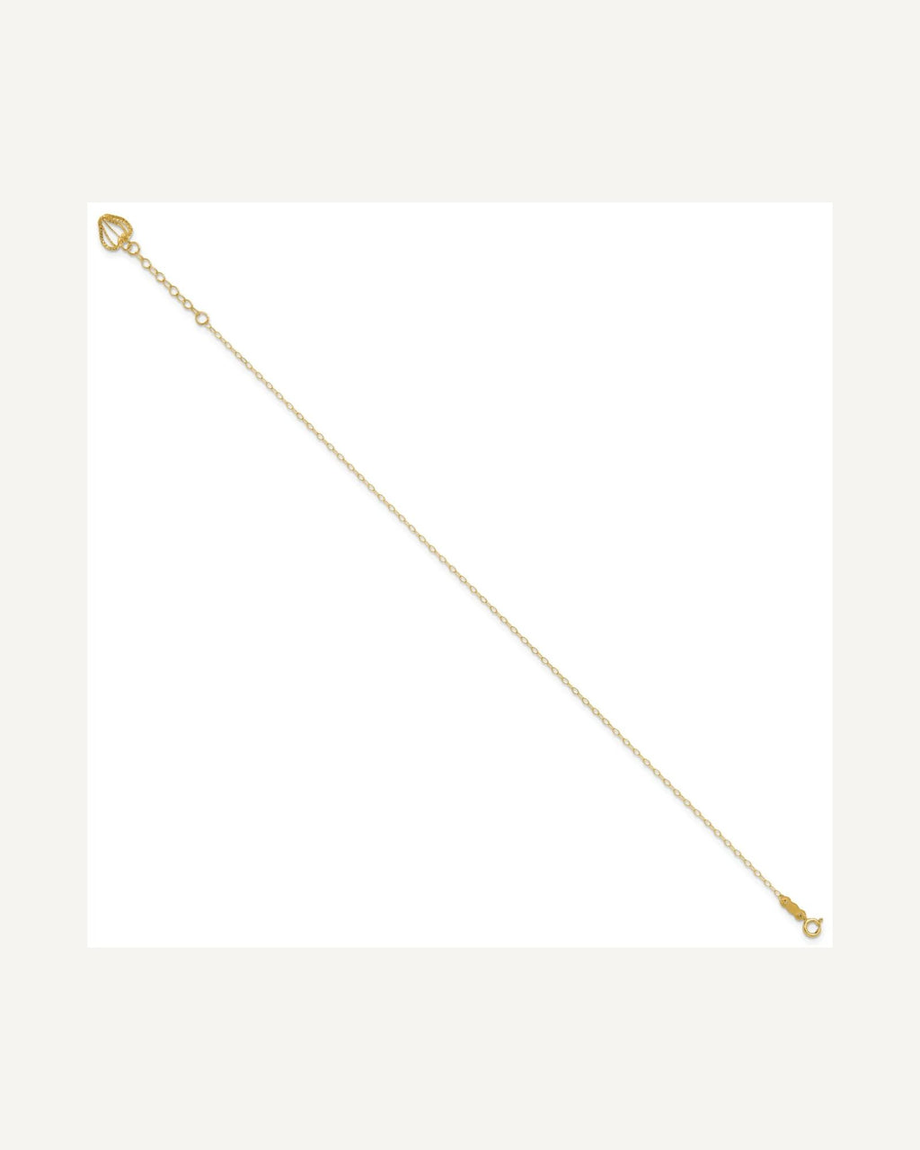 Gold Heart Anklets – View 2