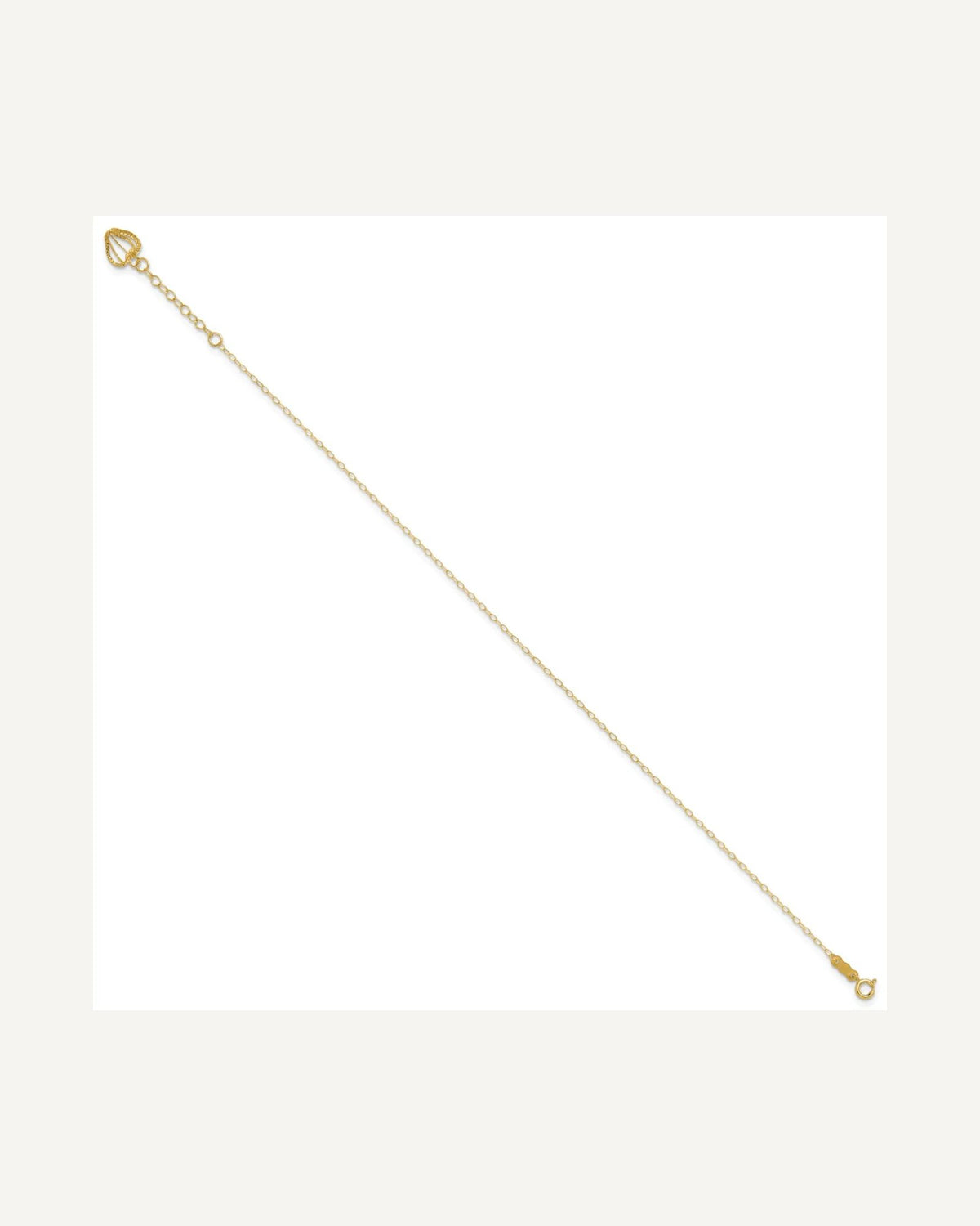 Gold Heart Anklets – View 2