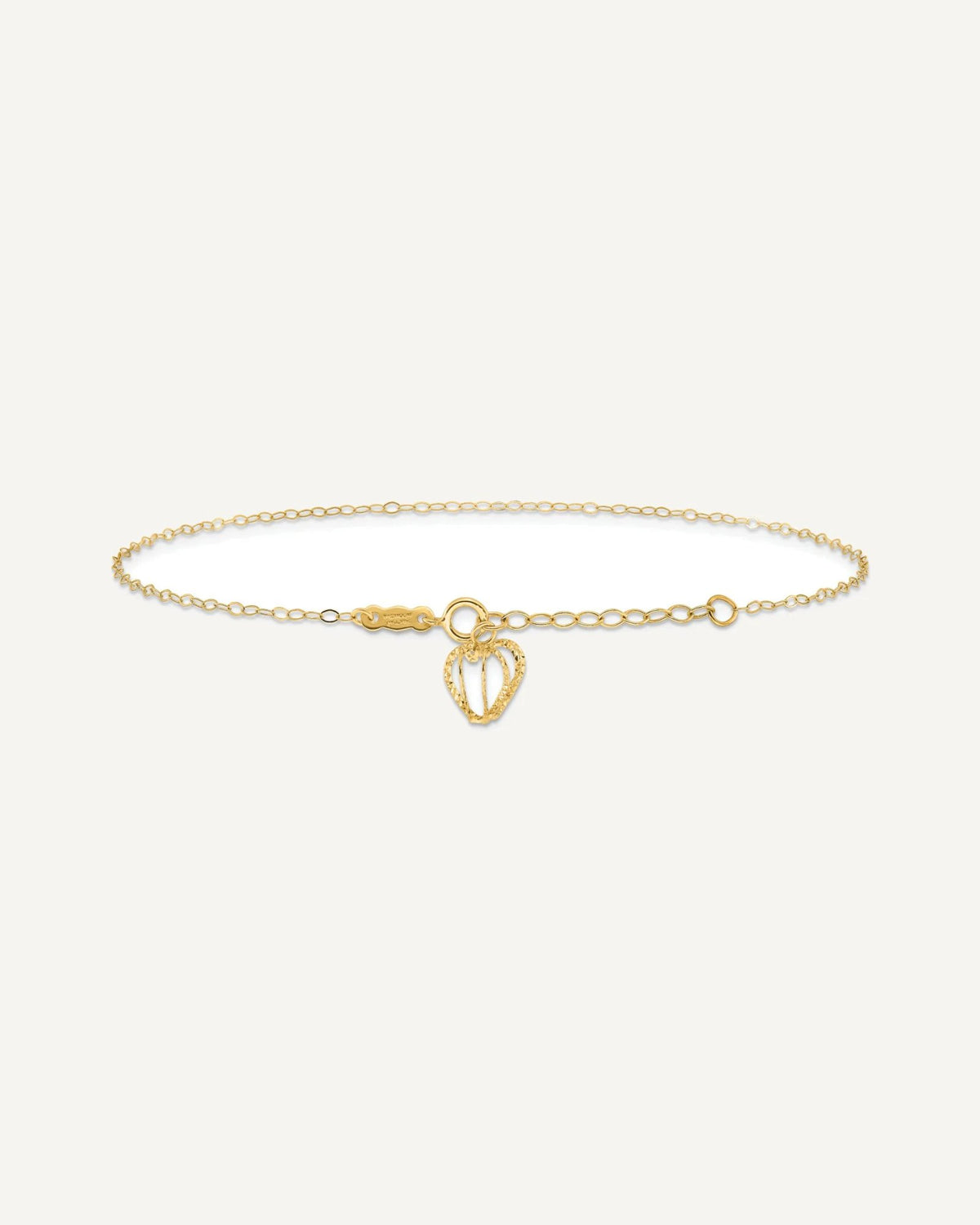 Gold Heart Anklets – View 3