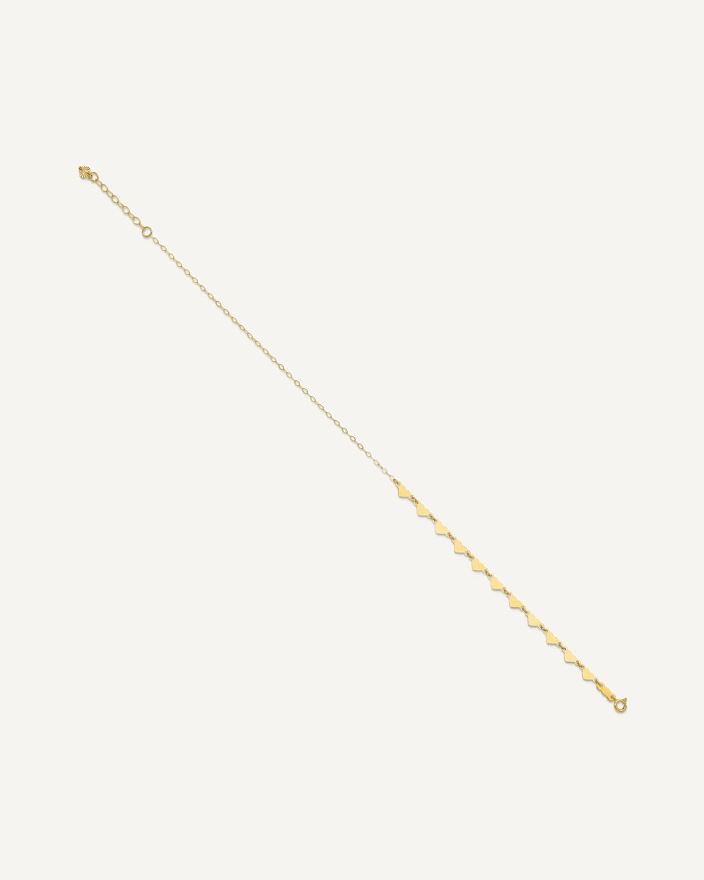 Gold Heart Anklets – View 2