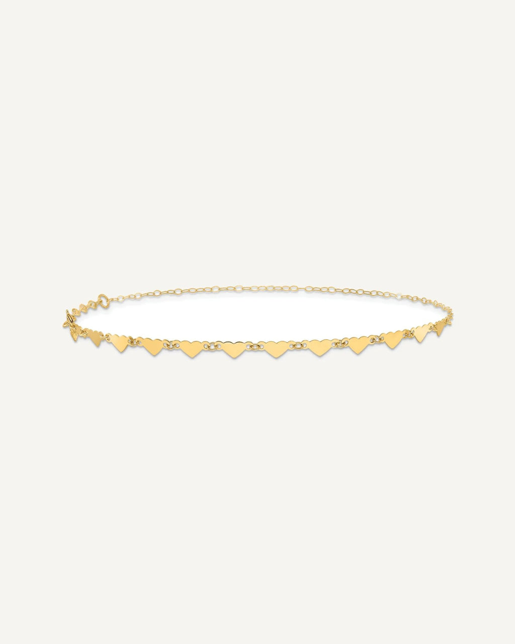 Gold Heart Anklets – View 3