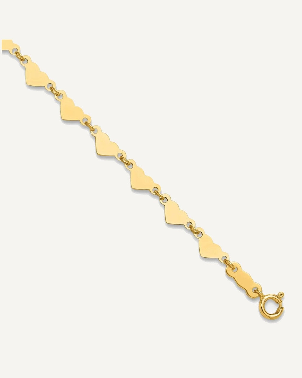 Gold Heart Anklets – View 1
