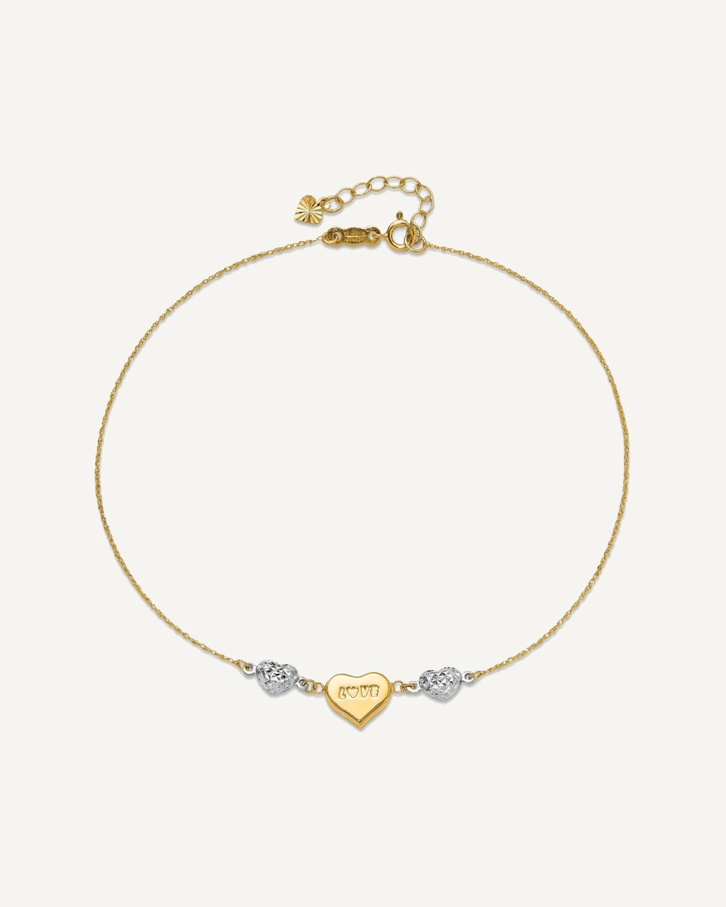 Gold Heart Anklets – View 6