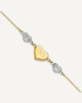 Gold Heart Anklets – View 1