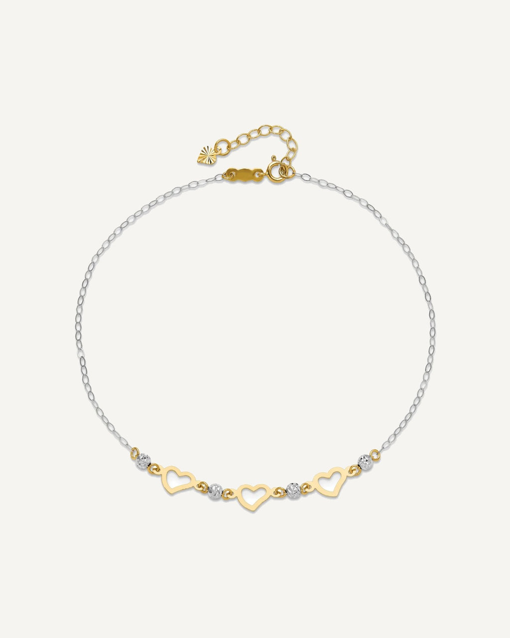 Gold Heart Anklets – View 5