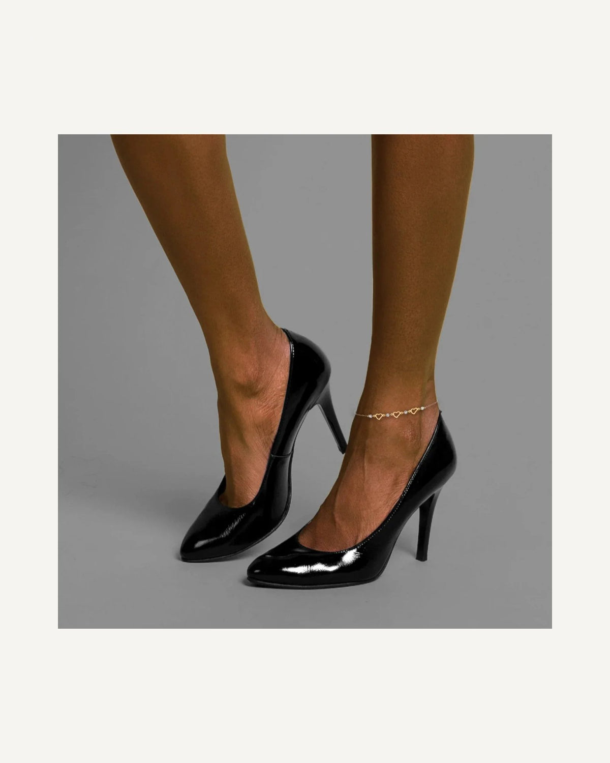 Gold Heart Anklets – View 6