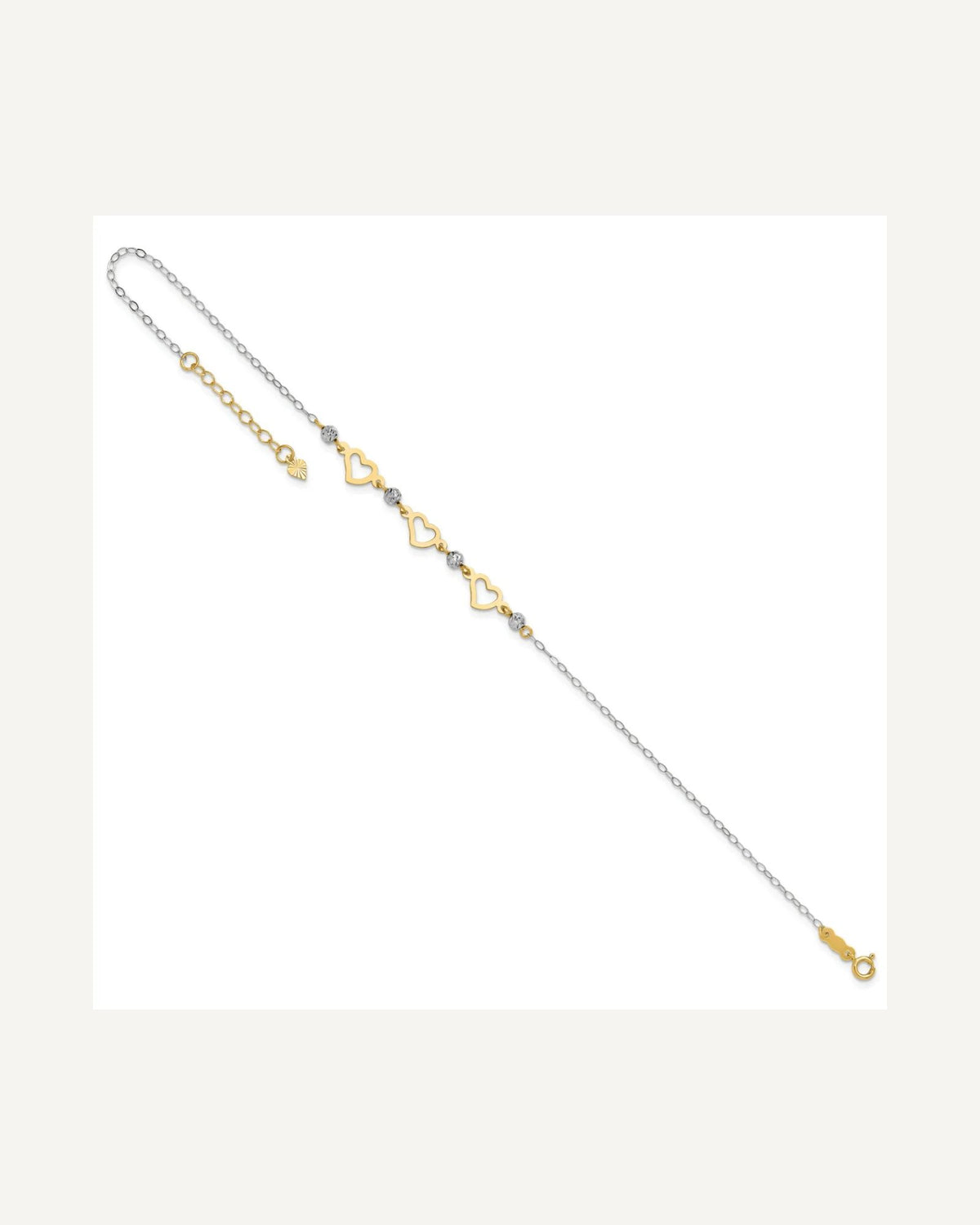 Gold Heart Anklets – View 7