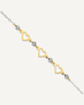 Gold Heart Anklets – View 1