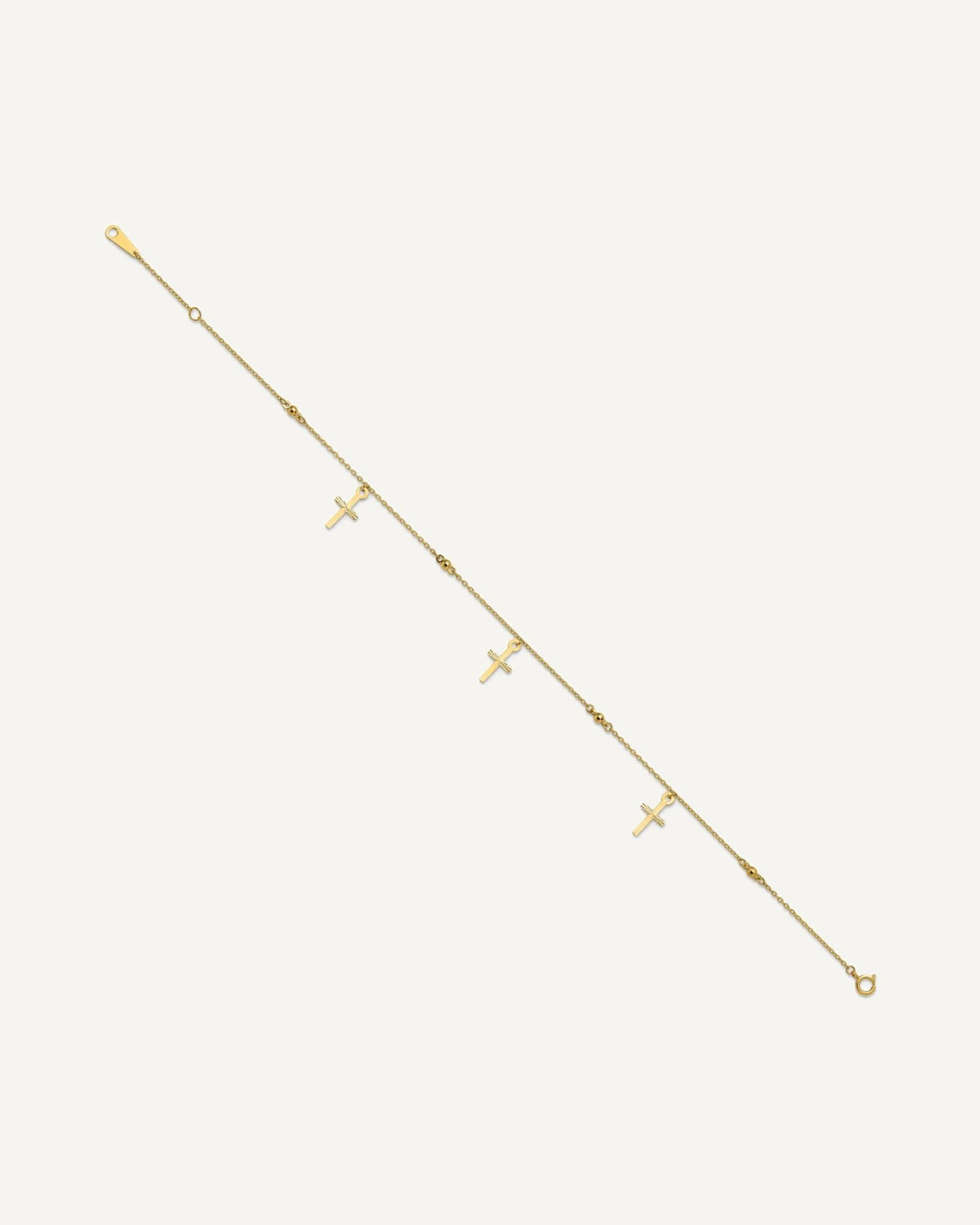 Gold Cross Anklets – View 3
