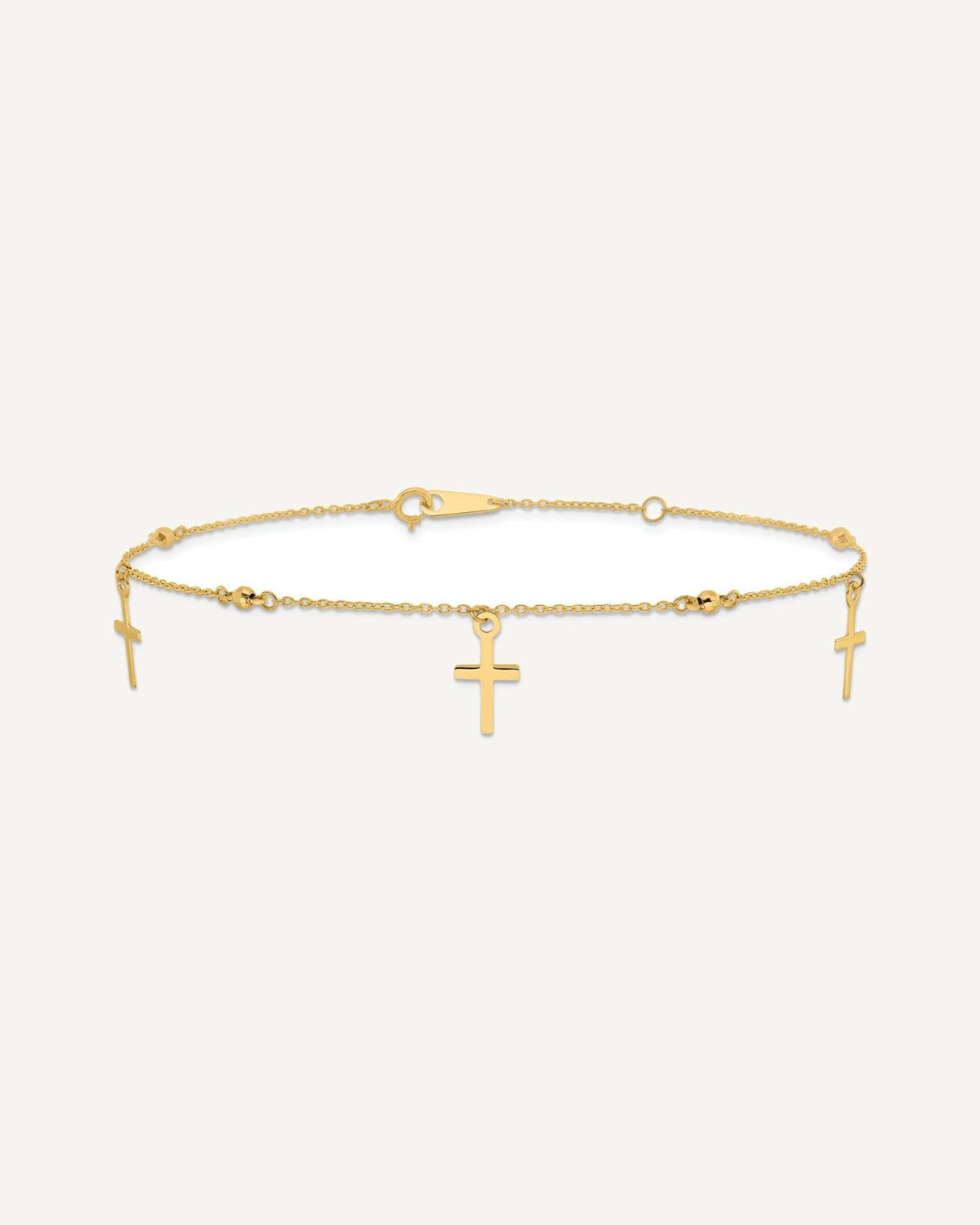 Gold Cross Anklets – View 4