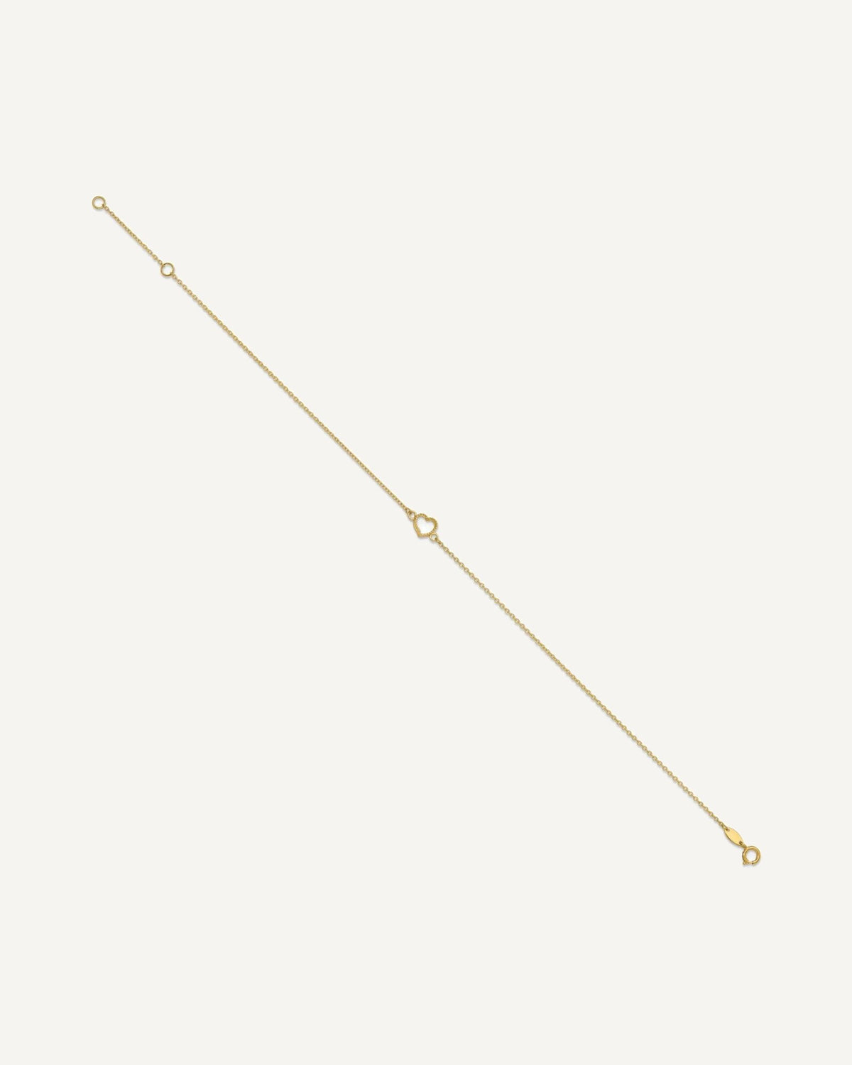Gold Heart Anklets – View 2
