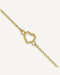 Gold Heart Anklets – View 1