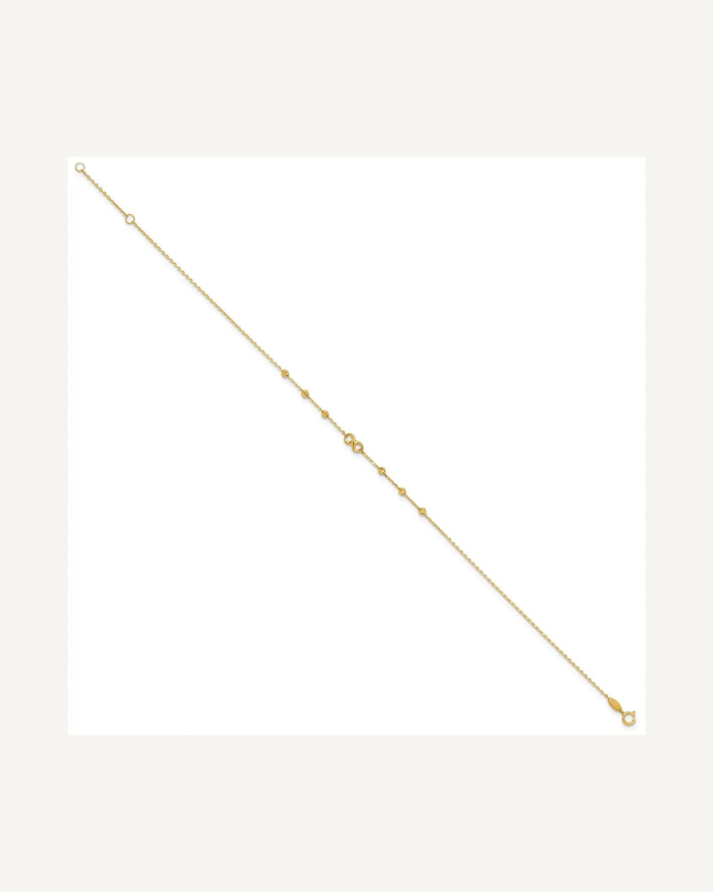 Gold Infinity Anklets – View 4