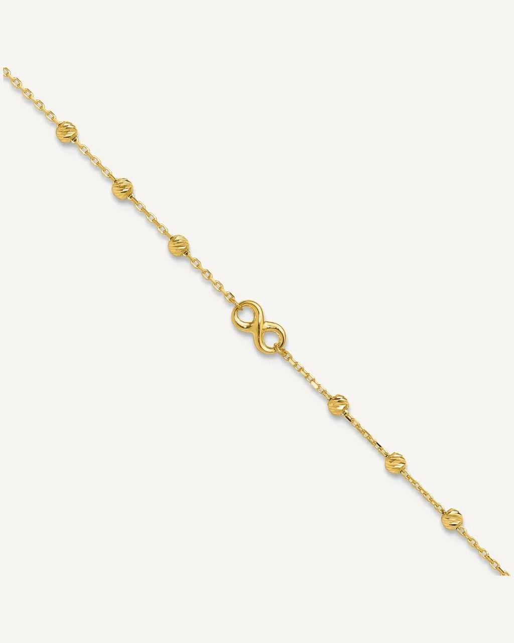 Gold Infinity Anklets – View 1
