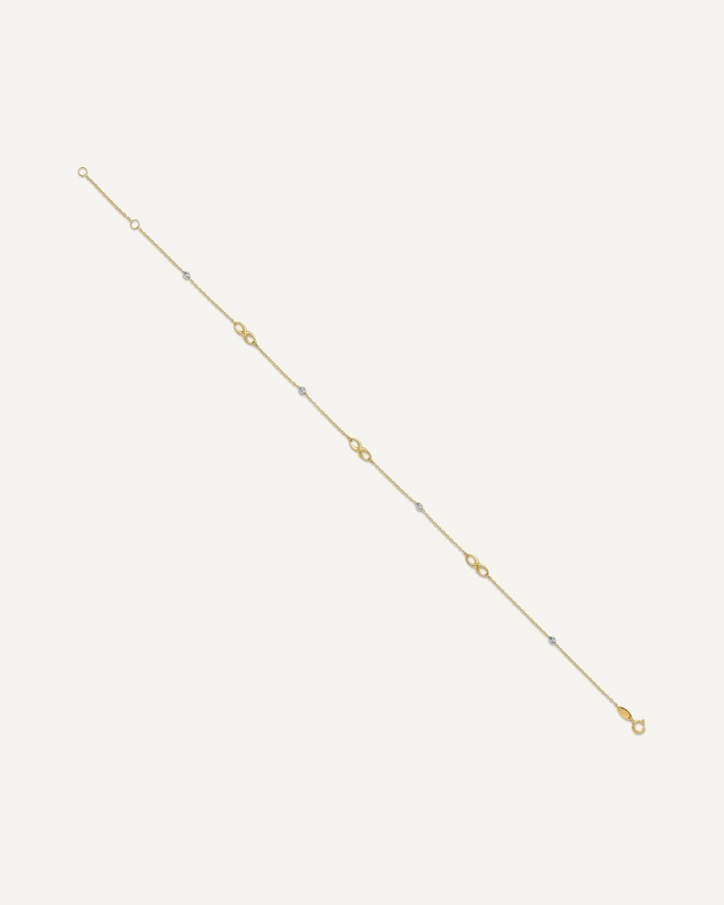 Gold Infinity Anklets – View 3