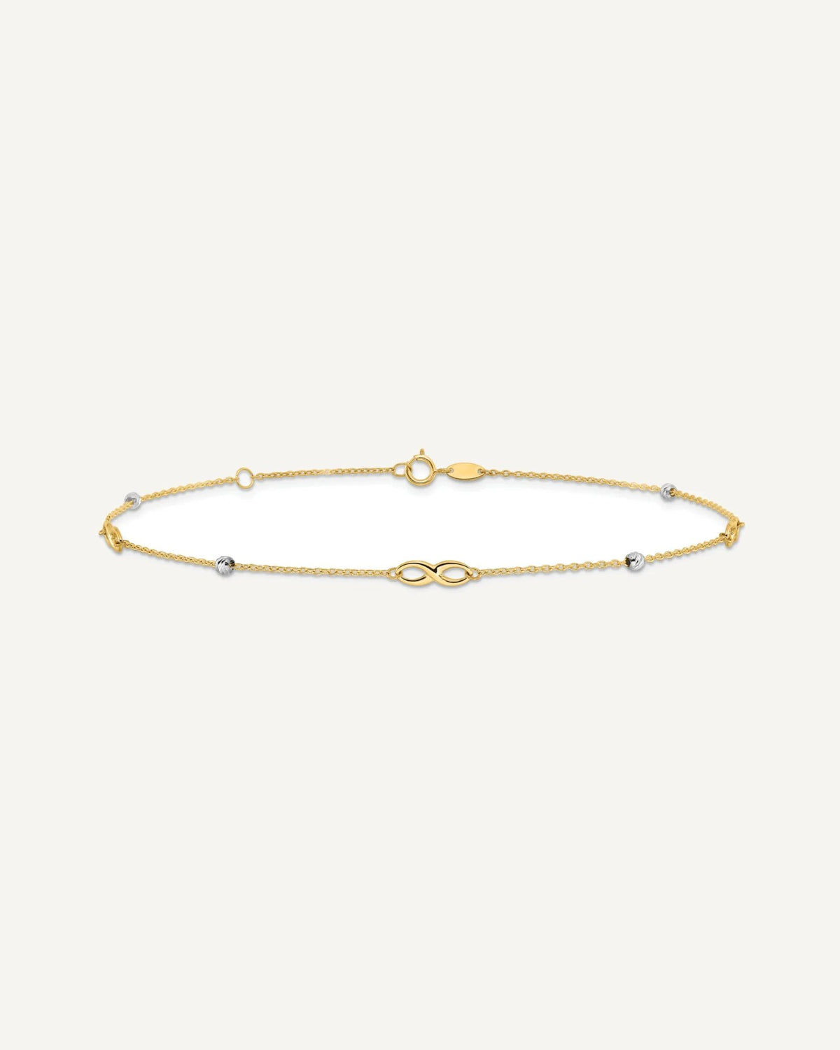 Gold Infinity Anklets – View 4
