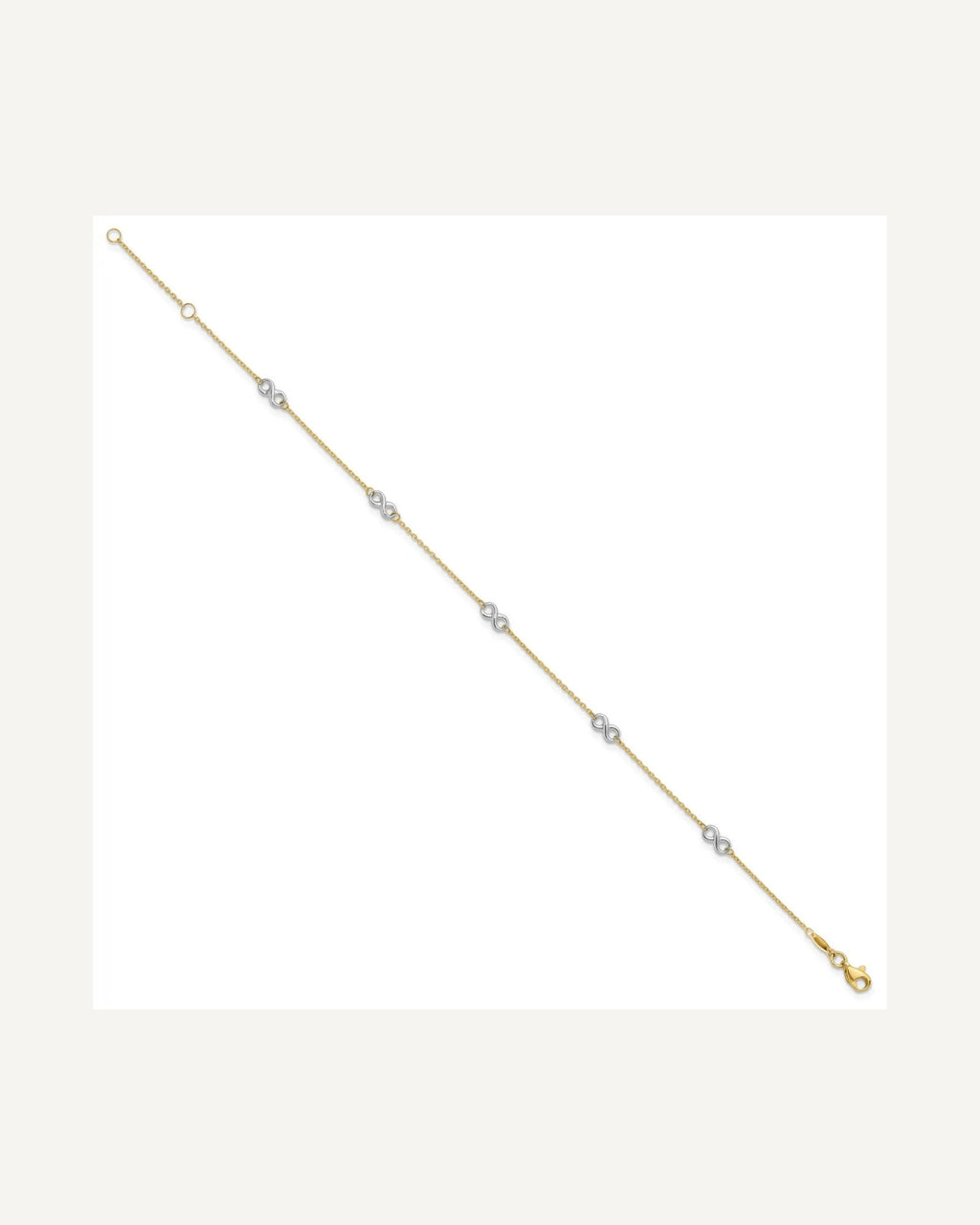 Gold Infinity Anklets – View 3