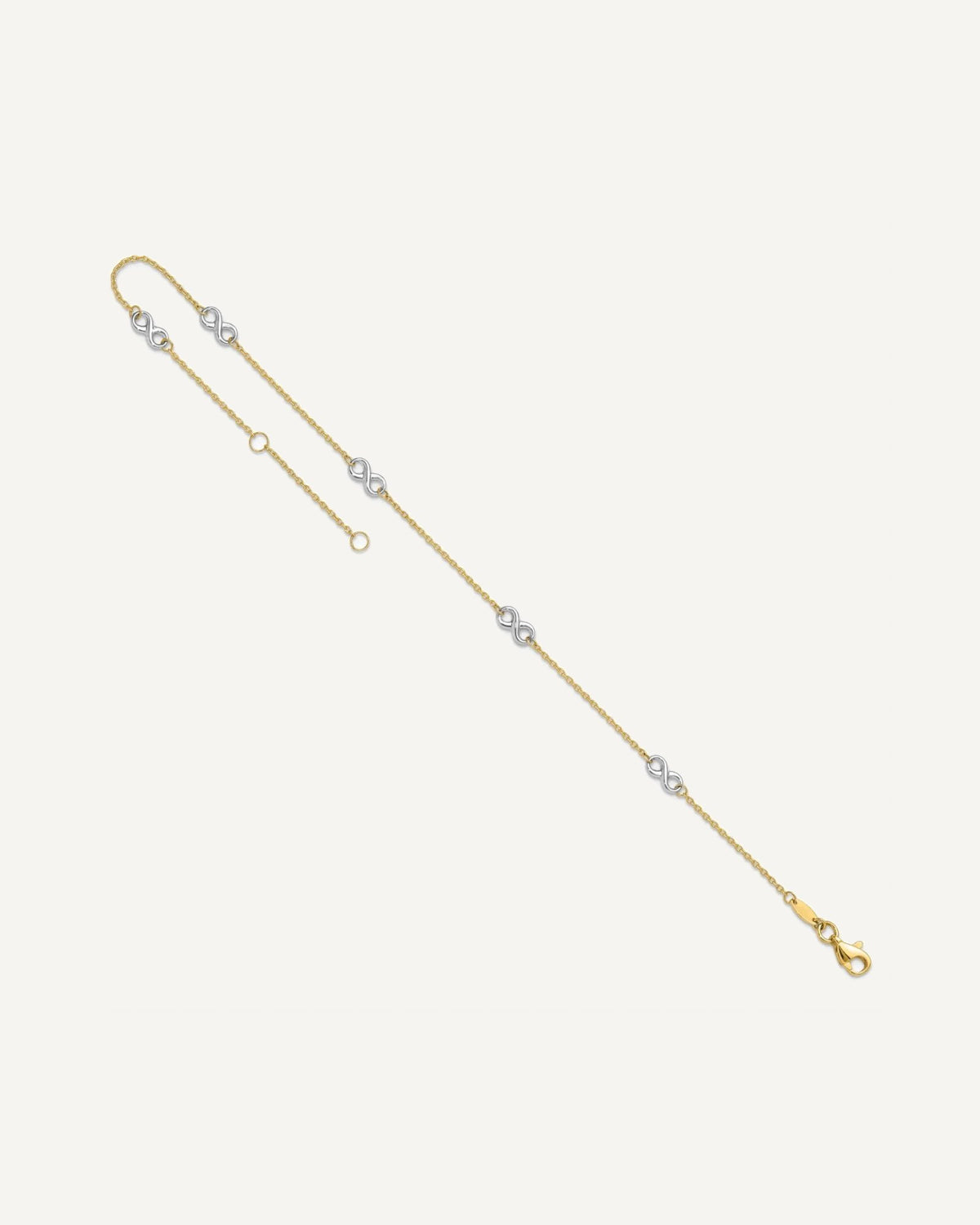 Gold Infinity Anklets – View 8