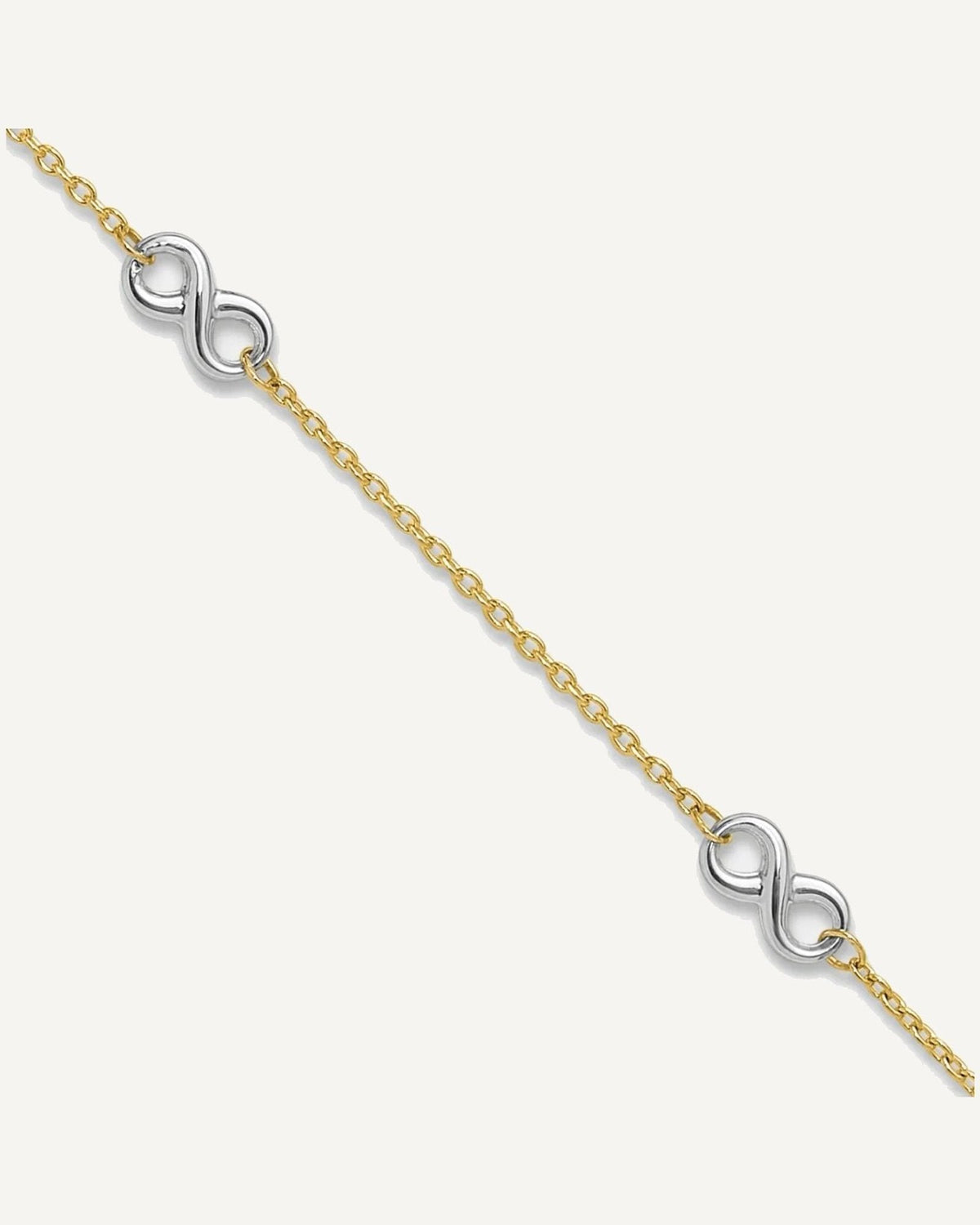 Gold Infinity Anklets – View 1
