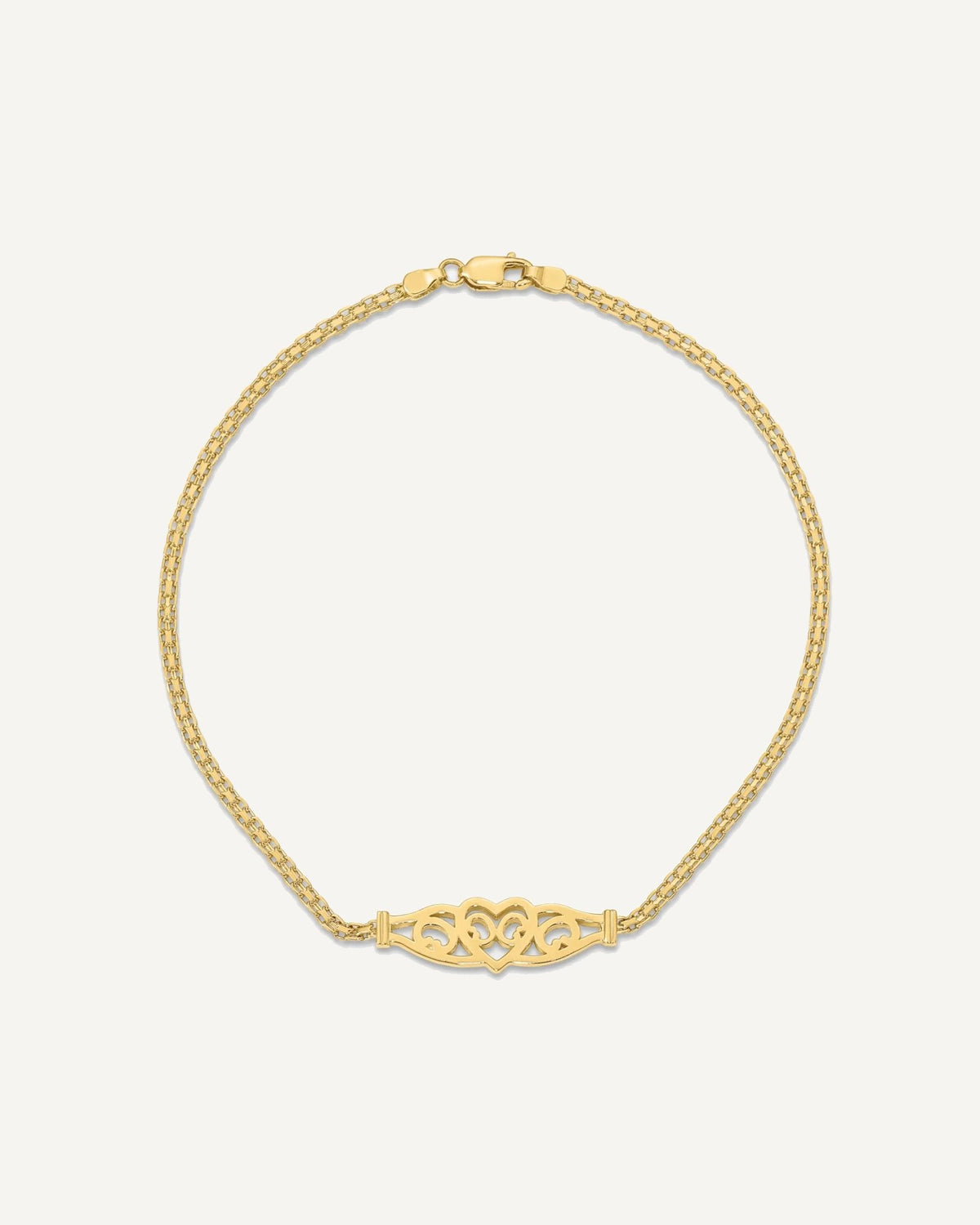 Gold Heart Anklets – View 4