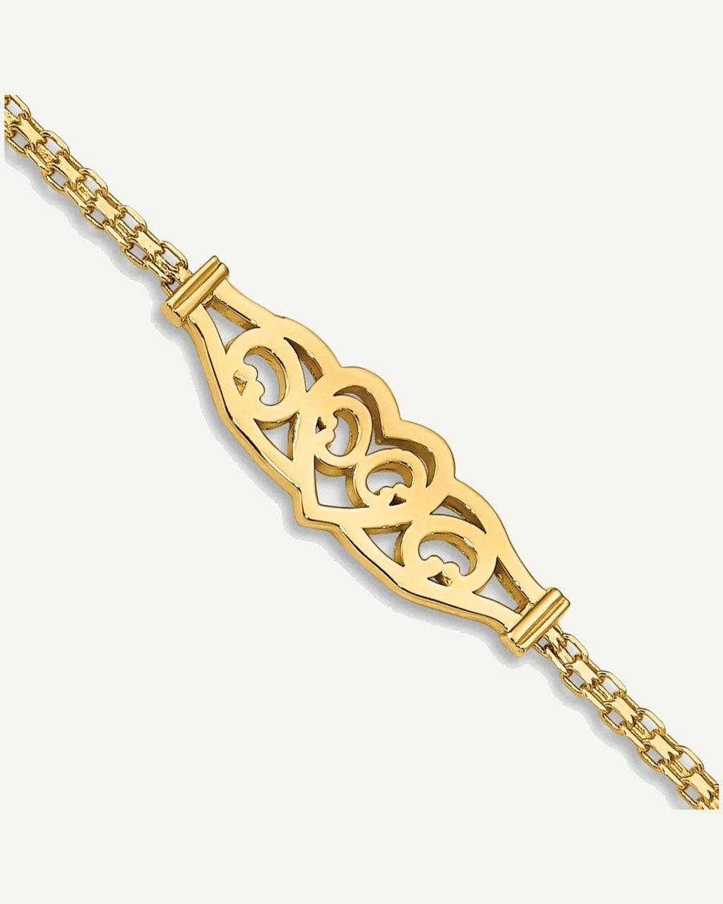 Gold Heart Anklets – View 1