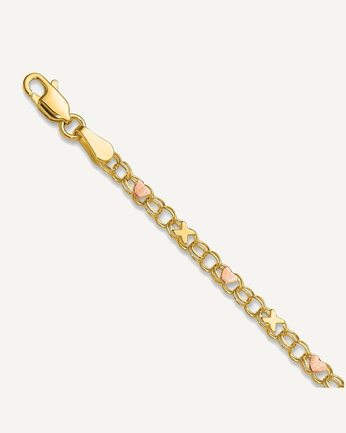 Gold Heart Anklets – View 2