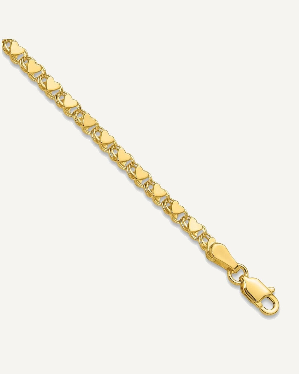 Gold Heart Anklets – View 2