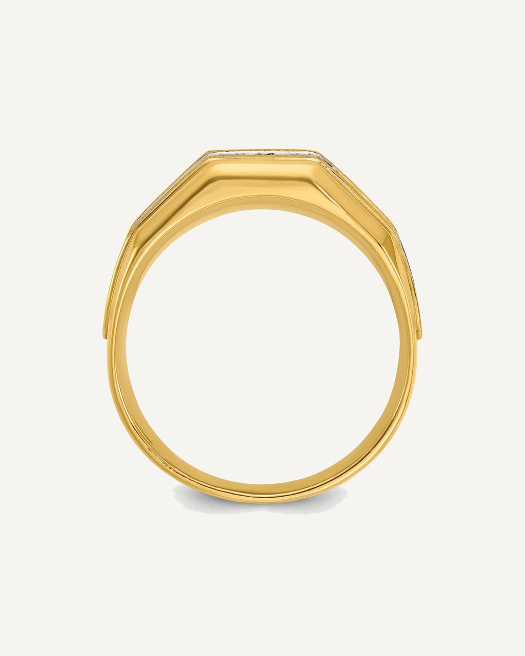 Gold Men's Diamond Rings – View 4