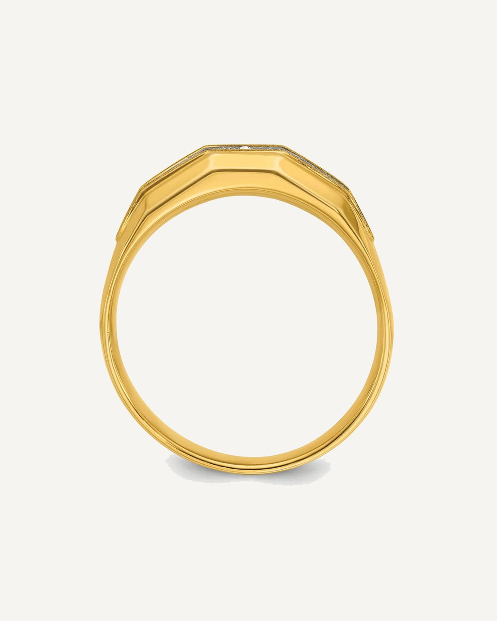 Gold Men's Diamond Rings – View 11