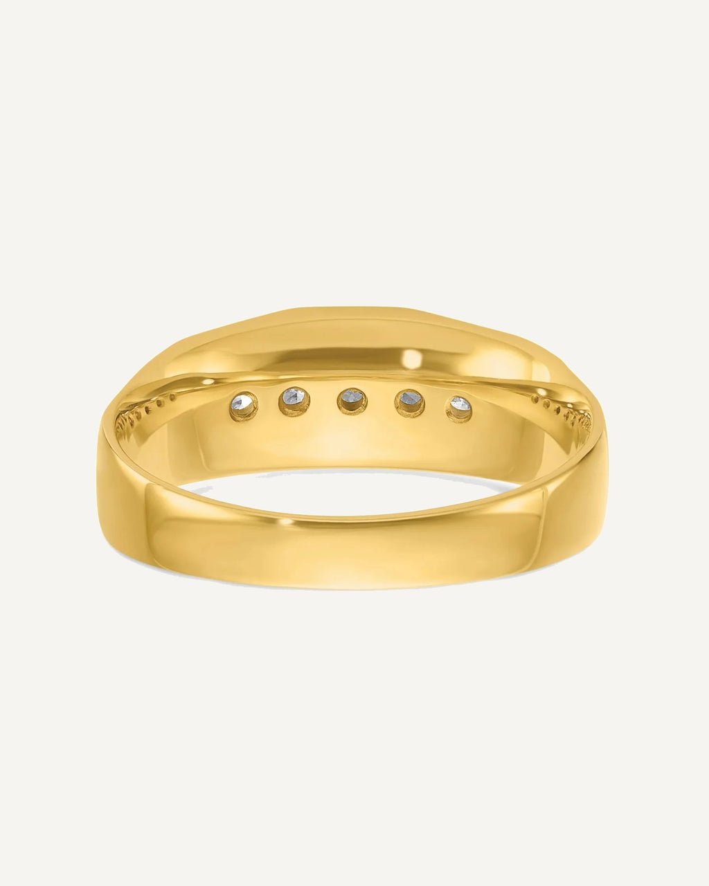 Gold Men's Diamond Rings – View 16