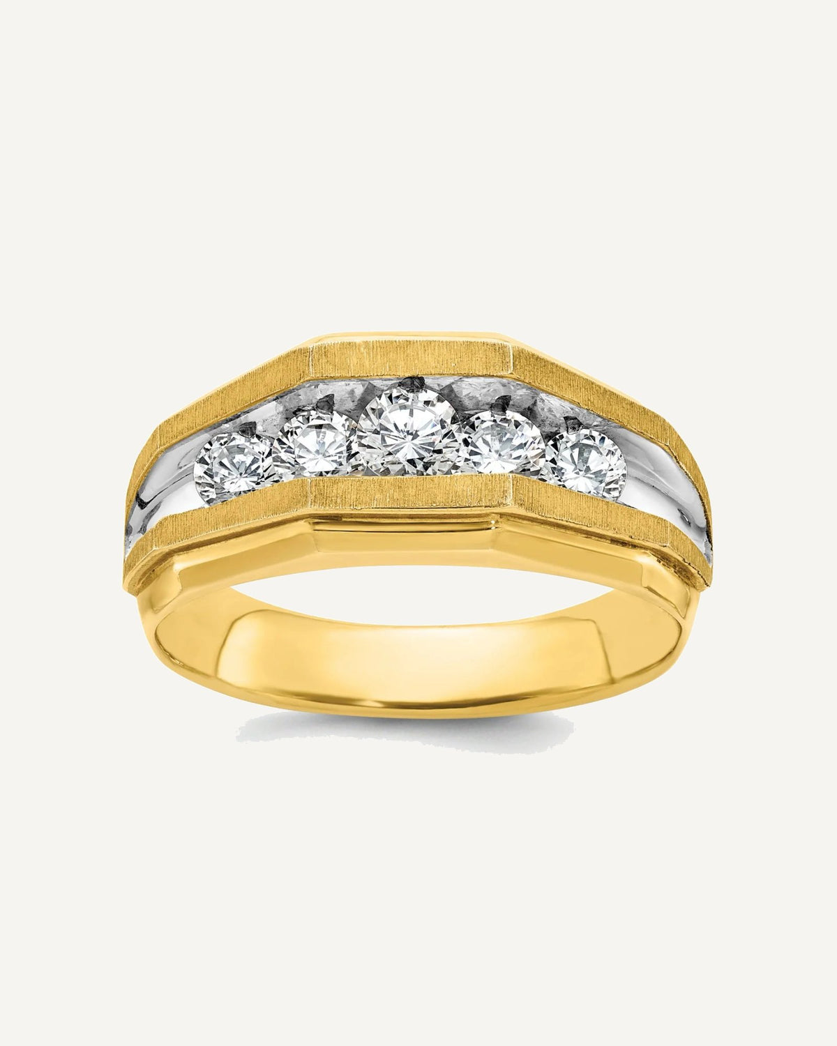 Gold Men's Diamond Rings – View 3