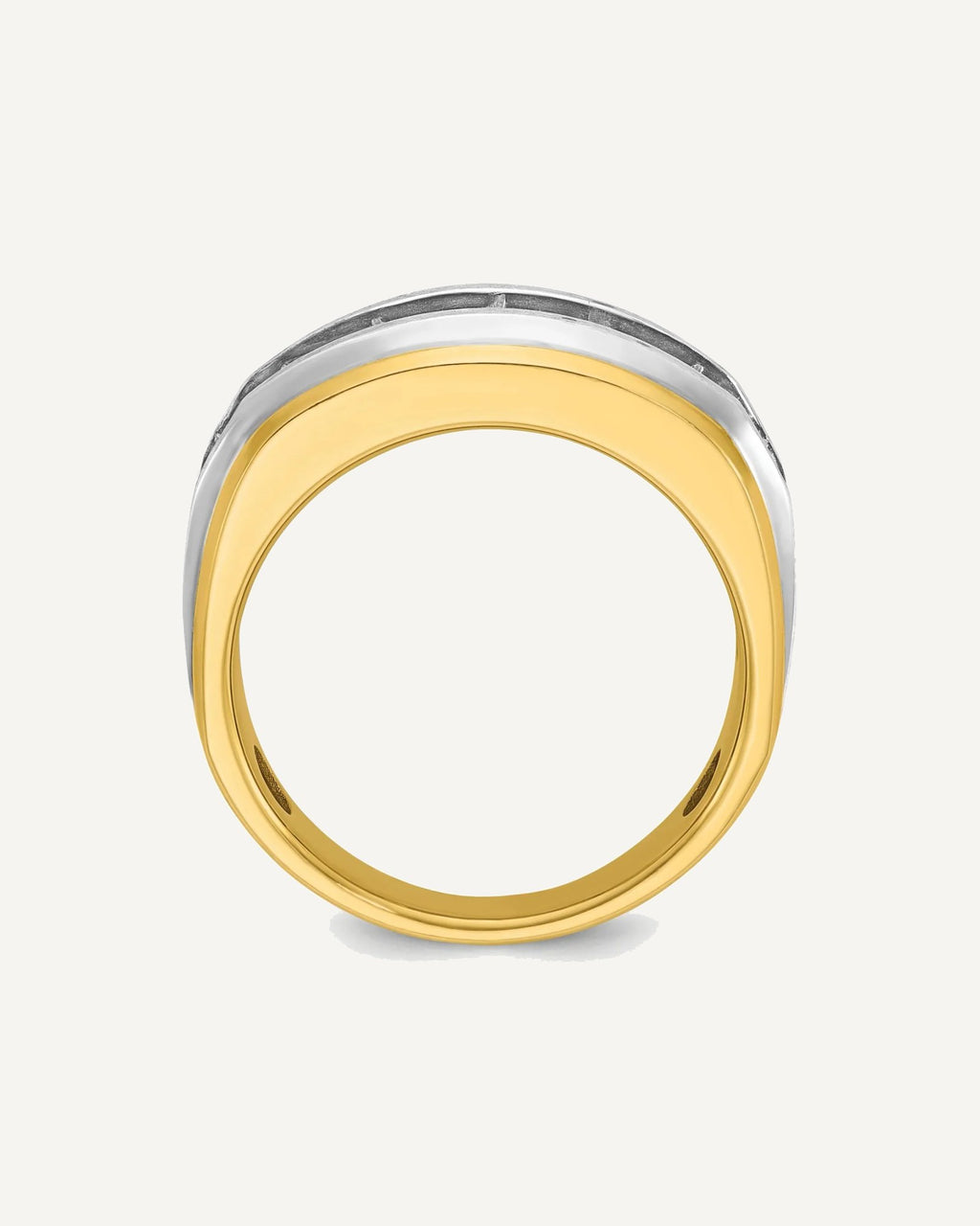 Gold Men's Diamond Rings – View 3