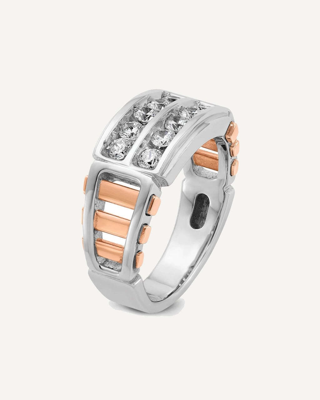 Gold Men's Diamond Rings – View 9