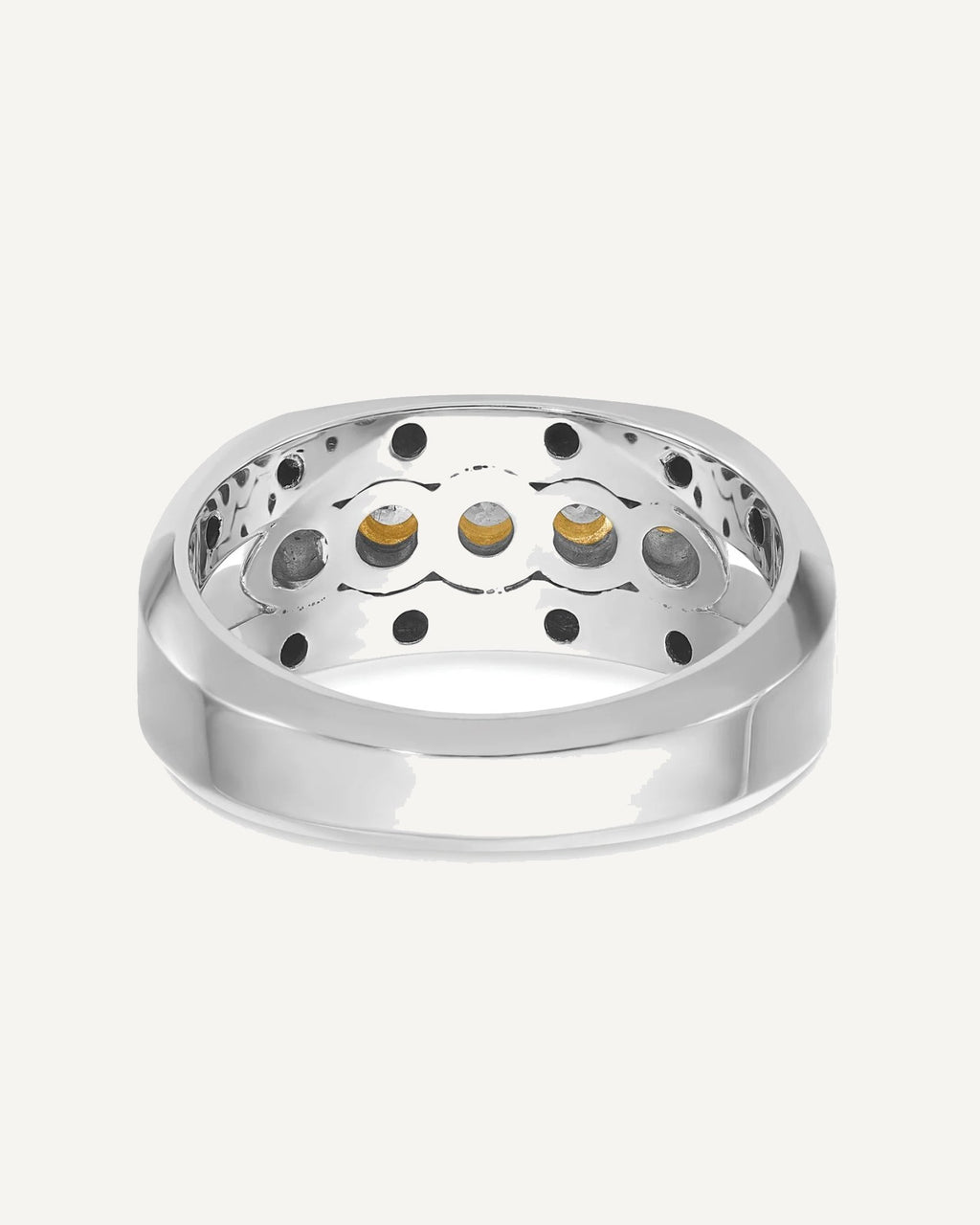 Gold Men's Diamond Rings – View 8