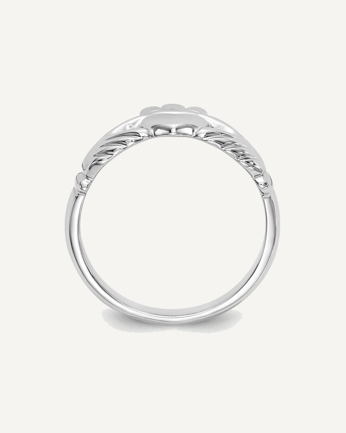 Gold Polished Claddagh Rings – View 2